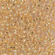 Miyuki seed beads 8/0 - 24kt gold lined crystal 8-195